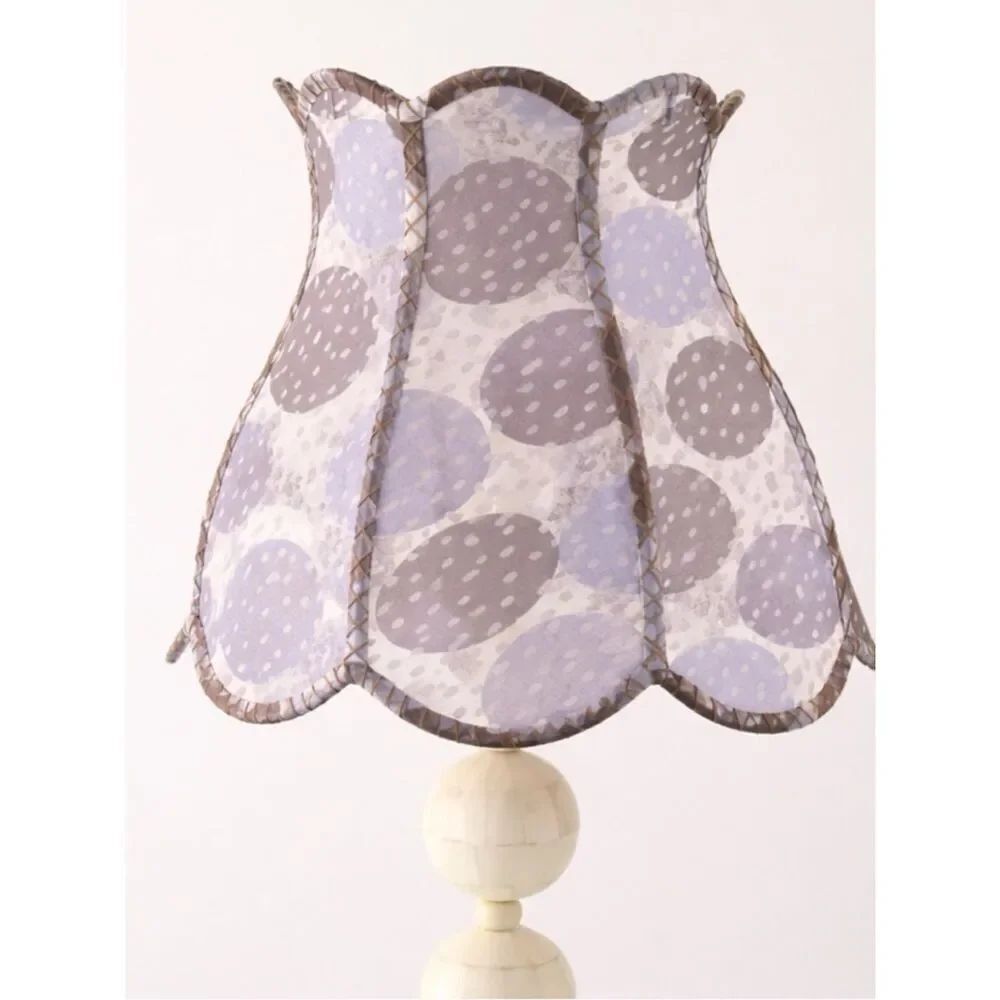 RARE Anthropologie Dots For Days Cotton Lampshade